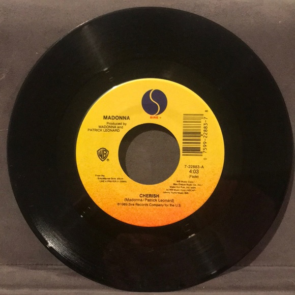 $3/20 Madonna Cherish / Supernatural vintage 45 rpm vinyl record - Picture 1 of 4